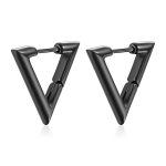 color: Stamped Triangle Ear Cuff Black