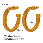 color: 8mm Width EH356 Gold