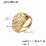 color: A385-Gold Zircon Ring
