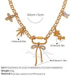 color: XL666G1 Gold Necklace