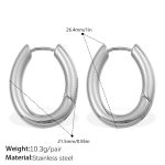 color: EH42S Silver Earrings