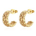 color: Starry Pave Flat Splice 15MM Gold