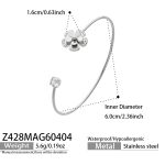 color: Z428-Steel Color Bangle