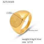 color: A271-Gold Ring / size: US 6
