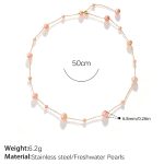 color: XL909PKG Pink Freshwater Pearl Necklace