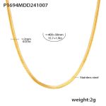 color: P1694-Gold Blade Chain 40+5cm