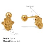color: EH1207G Piercing Stud Earrings