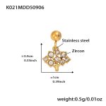 color: K021-Gold Apple Tree Zircon Pendant