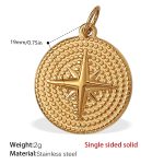 color: PJ258G Single-sided Solid Pendant