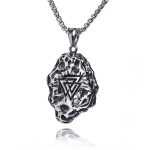 Snowflake Meteorite Triangle Geometric Necklace Stainless Steel Retro Pendant Ornaments