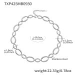 color: TXP425-Steel Color Necklace 39+5cm