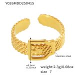 color: Y026-Gold Ring / size: US 7