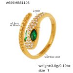 color: A659-Gold Ring / size: US 7