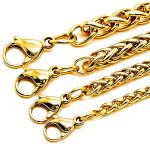 color: 3mm Wide Gold / size: 18cm Bracelet