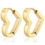 color: Flat Heart Gold 1 PC MS-119