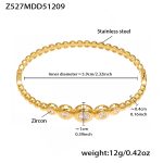 color: Z527-Gold White Zircon Bangle