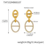 color: TXF532-Gold Earrings