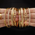 Light Luxury Claw Inlaid Zircon Buckle Bracelet Combination Exquisite Stainless Steel Bracelet Plated 18K Real Gold Jewelry
