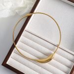 Retro Advanced Design Necklace Stainless Steel Non-Fading Light Luxury