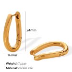 color: EH809G Gold Earrings