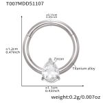 color: T007-Steel Color Nose Ring