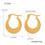 color: F1269-Gold Earrings