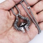 color: New Bull Horn + Steel Chain