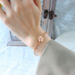 color: E124-Rose Gold Bracelet -16cm