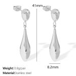 color: EH857S Silver Earrings