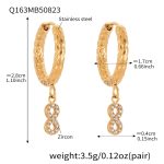 color: Q163-Gold Earrings