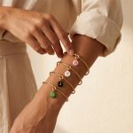 Simple Color Imitation Candy Bean 26 Letters Pendant Knotted Bracelet All-Match Twin Bracelet