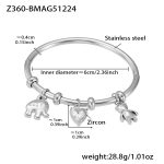color: Z360-Steel Color Bangle -B Style