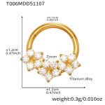 color: T006-Gold Nose Ring