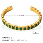 color: SZ339GNG Green Zircon Bangle