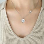 color: P784-Steel Color Necklace -40+5cm