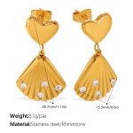 color: EH1357WEG Gold Earrings