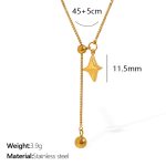 color: TPXL121G Gold Necklace