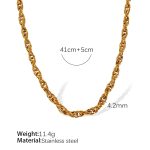 color: XL307 Gold Necklace