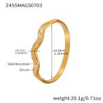 color: Z455-Gold Zircon Bangle