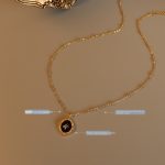 French Court Six-Pointed Star Casual All-Match Necklace Stainless Steel Material Colorfast Gold-Plated Clavicle P1001