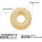 color: D450-Letter O Gold Pendant