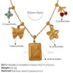 color: XL787CRG5 Multi-element Necklace