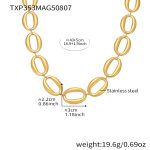color: TXP353-Gold Necklace 43+5cm