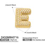 color: D450-Letter E Gold Pendant