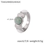 color: TXA024-Steel Color Ring -Size 6