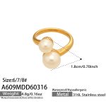 color: A609-Colorful Bead Ring / size: US 6