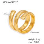 color: A290-Gold Ring / size: US 6
