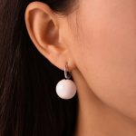 Oil Painting Candy Color Hollow Steel Ball Earrings Stainless Steel PVD Electroplated Temperament Ear Clip Earrings