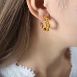 color: F1053-Gold Earrings