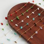 Advanced Design Simple Color Natural Stone Tigereye Handmade Beaded Necklace Female Accessories Cat